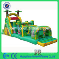 Large gonflable adulte / enfant jungle obstacle course bon marché inflatable running obstacle couse